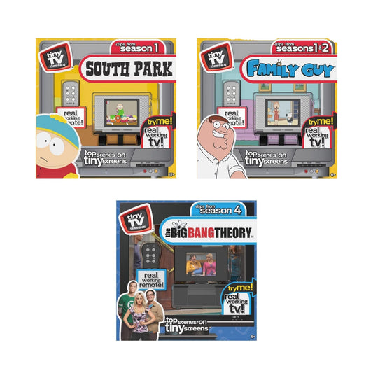 Tiny Tv Classics | South Park / The Big Bang Theory / Family Guy | Bundle of 2 - Bundle Please